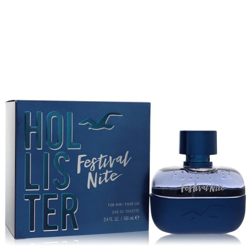 Hollister Festival Nite by HollisterEau De Toilette Spray 3.4 oz 3.4 oz / 100 ml / Alcohol, Amber, Woody, Aldehyde, Oils Men