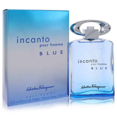 Incanto Blue by Salvatore FerragamoEau De Toilette Spray 3.4 oz 3.4 oz / 100 ml / Alcohol, Amber, Woody, Aldehyde, Oils Men