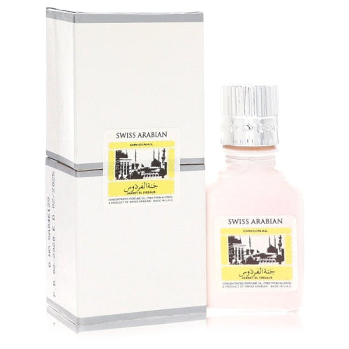 Jannet El Firdaus by Swiss ArabianConcentrated Perfume Oil Free From Alcohol (Unisex White Attar).30 oz.30 oz / 9 ml / Alcohol, Amber,
