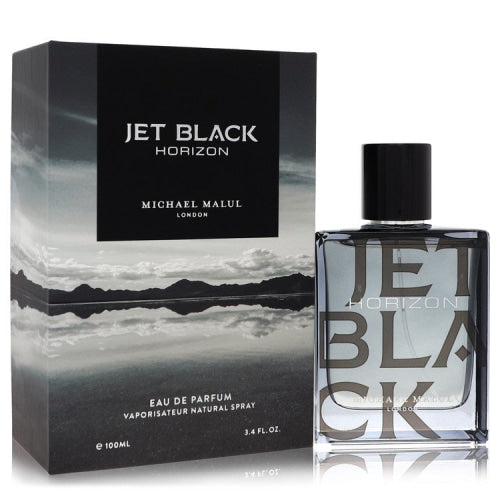 Jet Black Horizon by Michael MalulEau De Parfum Spray 3.4 oz 3.4 oz / 100 ml / Alcohol, Amber, Woody, Aldehyde, Oils Men