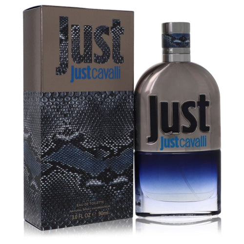 Just Cavalli New by Roberto CavalliEau De Toilette Spray 3 oz 3 oz / 90 ml / Alcohol, Amber, Woody, Aldehyde, Oils Men