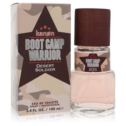 Kanon Boot Camp Warrior Desert Soldier by KanonEau De Toilette Spray 3.4 oz 3.4 oz / 100 ml / Alcohol, Amber, Woody, Aldehyde, Oils Men