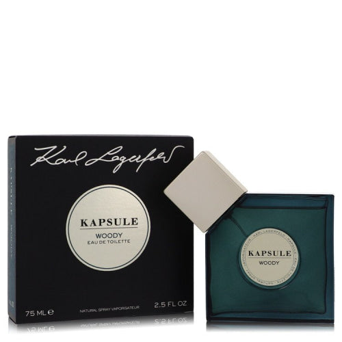 Kapsule Woody by Karl LagerfeldEau De Toilette Spray 2.5 oz 2.5 oz / 75 ml / Alcohol, Amber, Woody, Aldehyde, Oils Women
