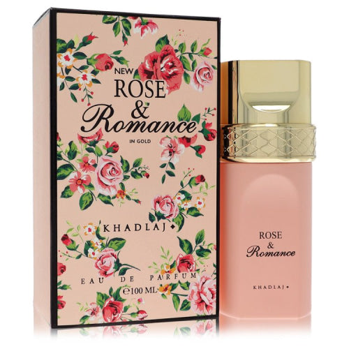 Khadlaj Rose & Romance In Gold by KhadlajEau De Parfum Spray 3.4 oz 3.4 oz / 100 ml / Alcohol, Amber, Woody, Aldehyde, Oils Women