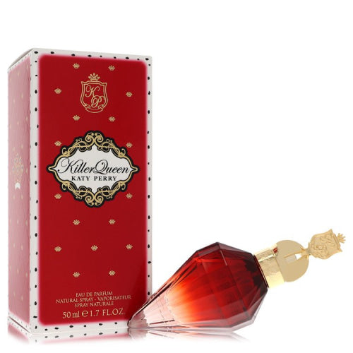 Killer Queen by Katy PerryEau De Parfum Spray 1.7 oz 1.7 oz / 50 ml / Alcohol, Amber, Woody, Aldehyde, Oils Women