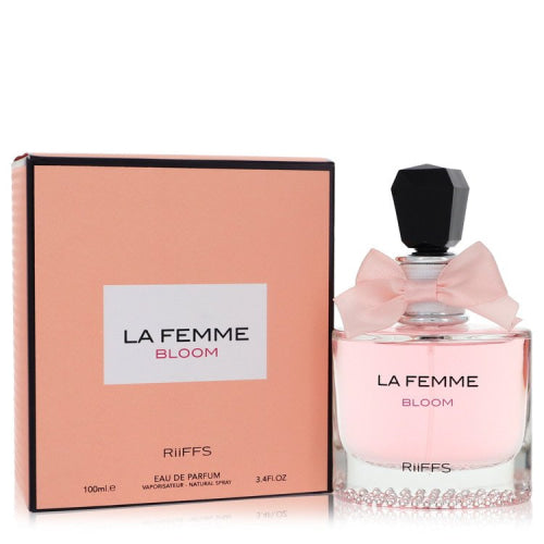 La Femme Bloom by RiiffsEau De Parfum Spray 3.4 oz 3.4 oz / 100 ml / Alcohol, Amber, Woody, Aldehyde, Oils Women