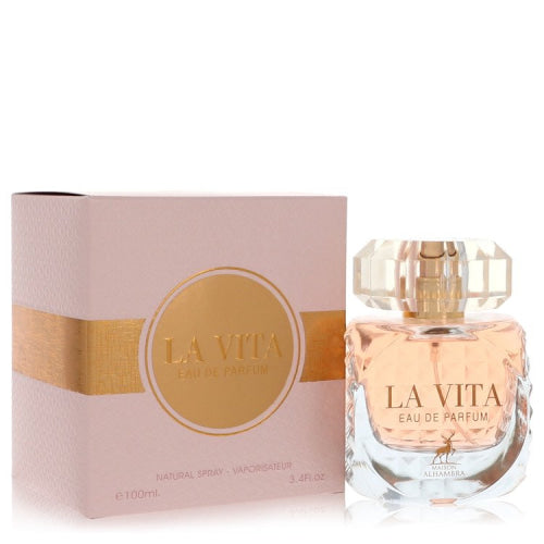 La Vita by Maison AlhambraEau De Parfum Spray 3.4 oz 3.4 oz / 100 ml / Alcohol, Amber, Woody, Aldehyde, Oils Women