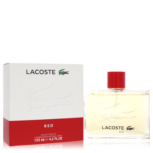 Lacoste Red Style In Play by LacosteEau De Toilette Spray (New Packaging) 4.2 oz 4.2 oz / 125 ml / Alcohol, Amber, Woody, Aldehyde, Oils Men