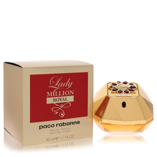 Lady Million Royal by Paco RabanneEau De Parfum Spray 1.7 oz 1.7 oz / 50 ml / Alcohol, Amber, Woody, Aldehyde, Oils Women