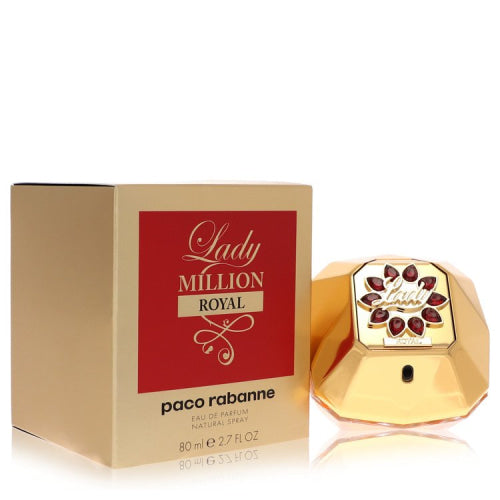 Lady Million Royal by Paco RabanneEau De Parfum Spray 2.7 oz 2.7 oz / 80 ml / Alcohol, Amber, Woody, Aldehyde, Oils Women