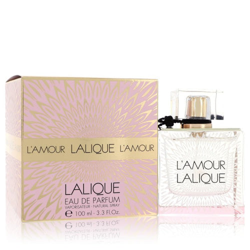 Lalique L’amour by LaliqueEau De Parfum Spray 3.3 oz 3.3 oz / 100 ml / Alcohol, Amber, Woody, Aldehyde, Oils Women
