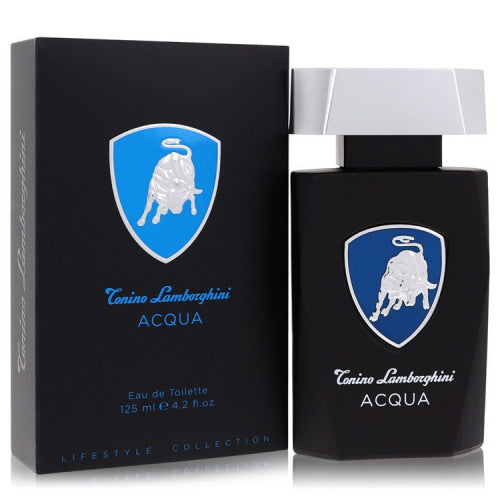 Lamborghini Acqua by Tonino LamborghiniEau De Toilette Spray 4.2 oz 4.2 oz / 125 ml / Alcohol, Amber, Woody, Aldehyde, Oils Men