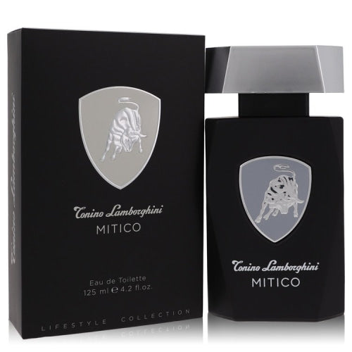 Lamborghini Mitico by Tonino LamborghiniEau De Toilette Spray 4.2 oz 4.2 oz / 125 ml / Alcohol, Amber, Woody, Aldehyde, Oils Men
