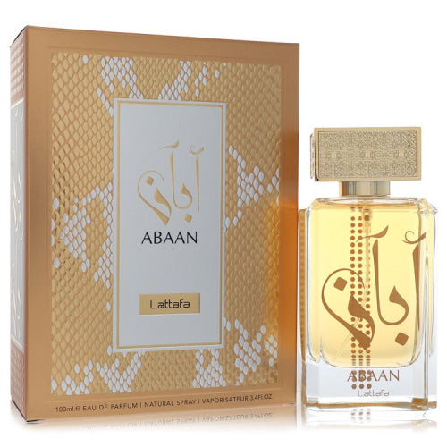 Lattafa Abaan by LattafaEau De Parfum Spray (Unisex) 3.4 oz 3.4 oz / 100 ml / Alcohol, Amber, Woody, Aldehyde, Oils Unisex