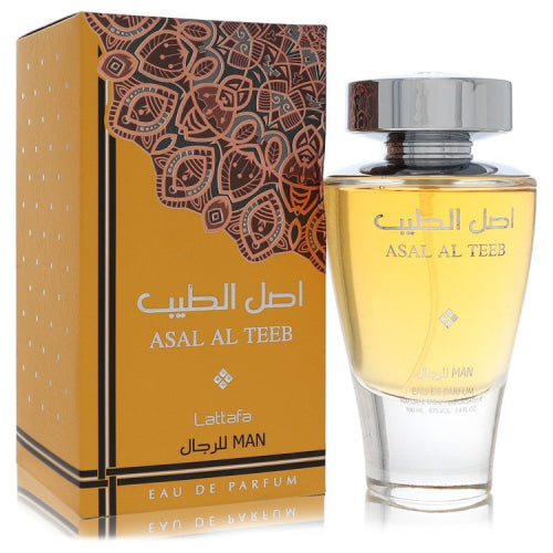 Lattafa Asal Al Teeb by LattafaEau De Parfum Spray 3.4 oz 3.4 oz / 100 ml / Alcohol, Amber, Woody, Aldehyde, Oils Men