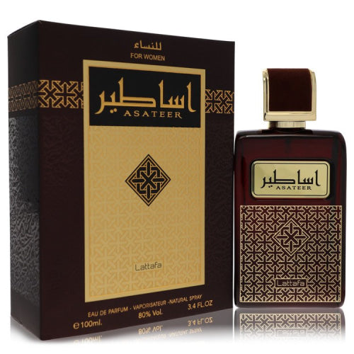 Lattafa Asateer by LattafaEau De Parfum Spray 3.4 oz 3.4 oz / 100 ml / Alcohol, Amber, Woody, Aldehyde, Oils Women