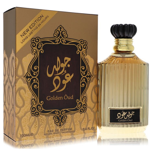 Lattafa Asdaaf Golden Oud by LattafaEau De Parfum Spray (Unisex) 3.4 oz 3.4 oz / 100 ml / Alcohol, Amber, Woody, Aldehyde, Oils Unisex