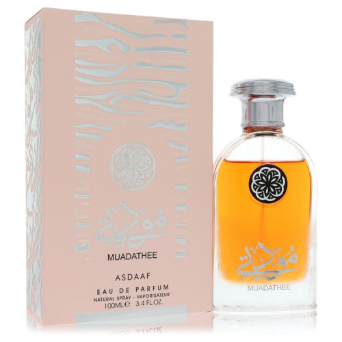 Lattafa Asdaaf Muadathee by LattafaEau De Parfum Spray (Unisex) 3.4 oz 3.4 oz / 100 ml / Alcohol, Amber, Woody, Aldehyde, Oils Unisex