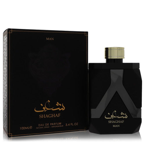 Lattafa Asdaaf Shaghaf by LattafaEau De Parfum Spray 3.4 oz 3.4 oz / 100 ml / Alcohol, Amber, Woody, Aldehyde, Oils Men