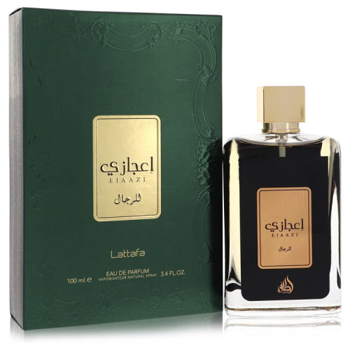 Lattafa Ejaazi by LattafaEau De Parfum Spray (Unisex) 3.4 oz 3.4 oz / 100 ml / Alcohol, Amber, Woody, Aldehyde, Oils Unisex