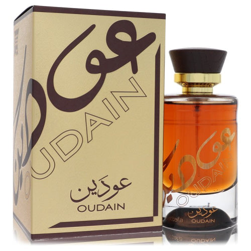 Lattafa Oudain by LattafaEau De Parfum Spray (Unisex) 3.4 oz 3.4 oz / 100 ml / Alcohol, Amber, Woody, Aldehyde, Oils Unisex