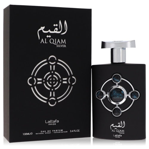 Lattafa Pride Al Qiam Silver by LattafaEau De Parfum Spray (Unisex) 3.4 oz 3.4 oz / 100 ml / Alcohol, Amber, Woody, Aldehyde, Oils Unisex