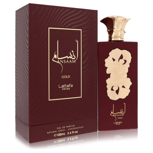 Lattafa Pride Ansaam Gold by LattafaEau De Parfum Spray (Unisex) 3.4 oz 3.4 oz / 100 ml / Alcohol, Amber, Woody, Aldehyde, Oils Unisex