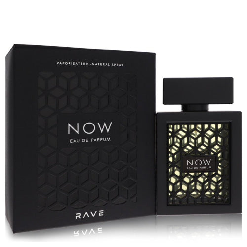 Lattafa Rave Now by LattafaEau De Parfum Spray 3.4 oz 3.4 oz / 100 ml / Alcohol, Amber, Woody, Aldehyde, Oils Men
