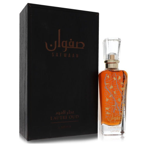 Lattafa Safwaan L’autre Oud by LattafaEau De Parfum Spray (Unisex) 3.4 oz 3.4 oz / 100 ml / Alcohol, Amber, Woody, Aldehyde, Oils Unisex