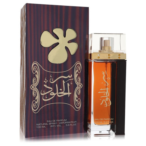 Lattafa Ser Al Khulood by LattafaEau De Parfum Spray (Unisex) 3.4 oz 3.4 oz / 100 ml / Alcohol, Amber, Woody, Aldehyde, Oils Unisex