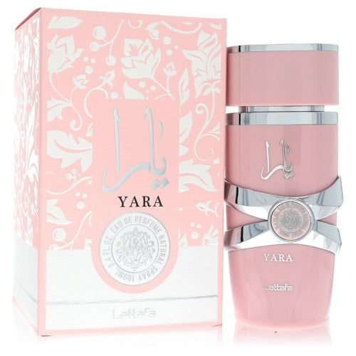 Lattafa Yara by LattafaEau De Parfum Spray 3.4 oz 3.4 oz / 100 ml / Alcohol, Amber, Woody, Aldehyde, Oils Women