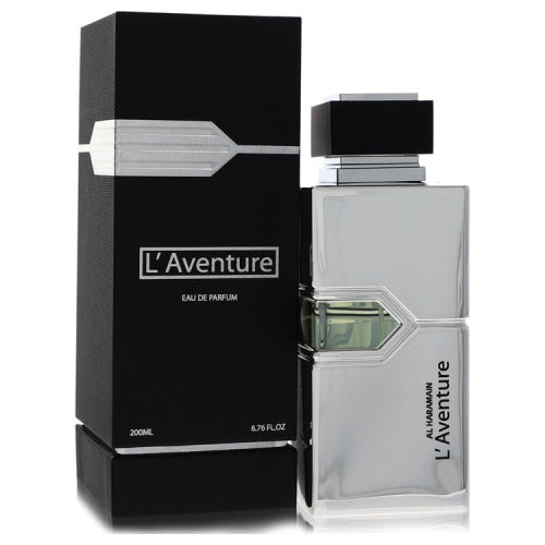 L’aventure by Al HaramainEau De Parfum Spray 6.7 oz 6.7 oz / 200 ml / Alcohol, Amber, Woody, Aldehyde, Oils Men