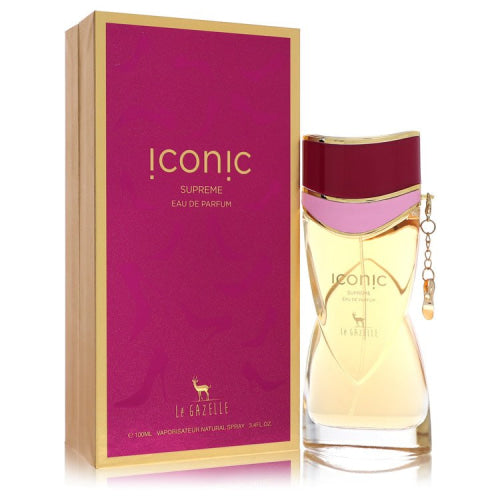 Le Gazelle Iconic Supreme by Le GazelleEau De Parfum Spray 3.4 oz 3.4 oz / 100 ml / Alcohol, Amber, Woody, Aldehyde, Oils Women