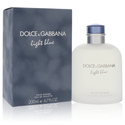 Light Blue by Dolce & GabbanaEau De Toilette Spray 6.8 oz 6.8 oz / 200 ml / Alcohol, Amber, Woody, Aldehyde, Oils Men