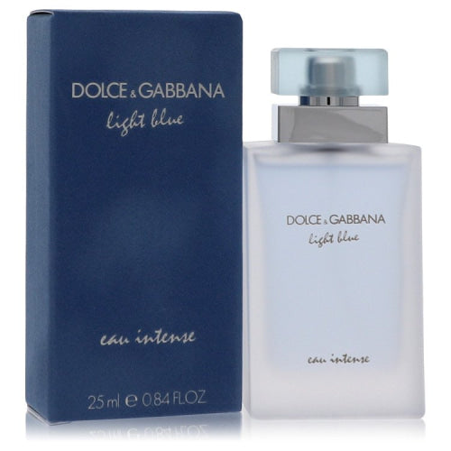 Light Blue Eau Intense by Dolce & GabbanaEau De Parfum Spray.84 oz.84 oz / 25 ml / Alcohol, Amber, Woody, Aldehyde, Oils Women