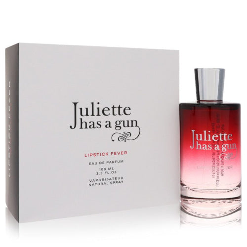 Lipstick Fever by Juliette Has A GunEau De Parfum Spray 3.3 oz 3.3 oz / 100 ml / Alcohol, Amber, Woody, Aldehyde, Oils Women