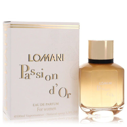 Lomani Passion D’or by LomaniEau De Parfum Spray 3.3 oz 3.3 oz / 100 ml / Alcohol, Amber, Woody, Aldehyde, Oils Women