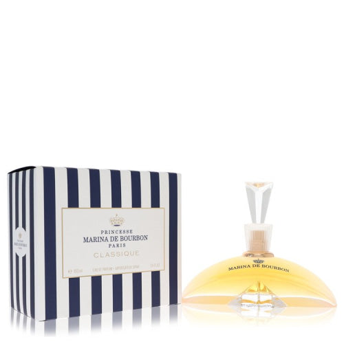 Marina De Bourbon by Marina De BourbonEau De Parfum Spray 3.3 oz 3.3 oz / 100 ml / Alcohol, Amber, Woody, Aldehyde, Oils Women