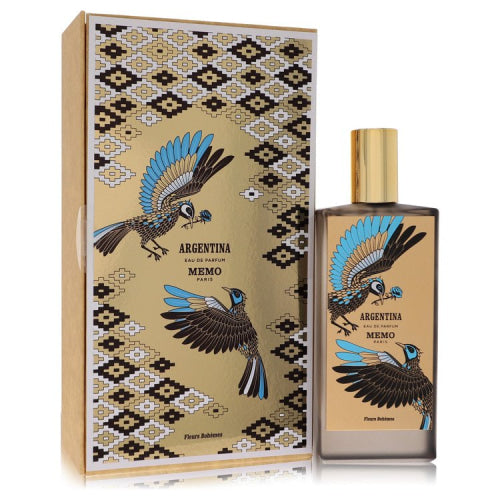 Memo Argentina by MemoEau De Parfum Spray (Unisex) 2.5 oz 2.5 oz / 75 ml / Alcohol, Amber, Woody, Aldehyde, Oils Unisex