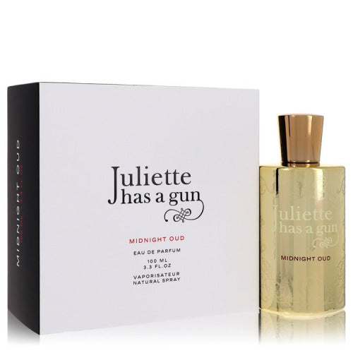 Midnight Oud by Juliette Has a GunEau De Parfum Spray 3.4 oz 3.4 oz / 100 ml / Alcohol, Amber, Woody, Aldehyde, Oils Women