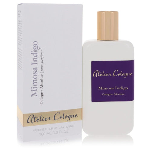 Mimosa Indigo by Atelier ColognePure Perfume Spray (Unisex) 3.3 oz 3.3 oz / 100 ml / Alcohol, Amber, Woody, Aldehyde, Oils Unisex