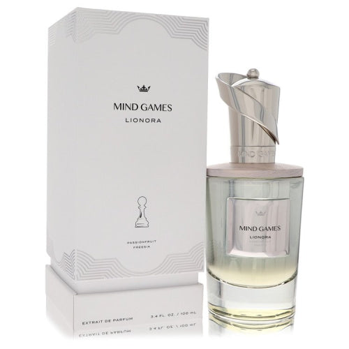 Mind Games Lionora by Mind GamesExtrait De Parfum Spray (Unisex) 3.4 oz 3.4 oz / 100 ml / Alcohol, Amber, Woody, Aldehyde, Oils Unisex