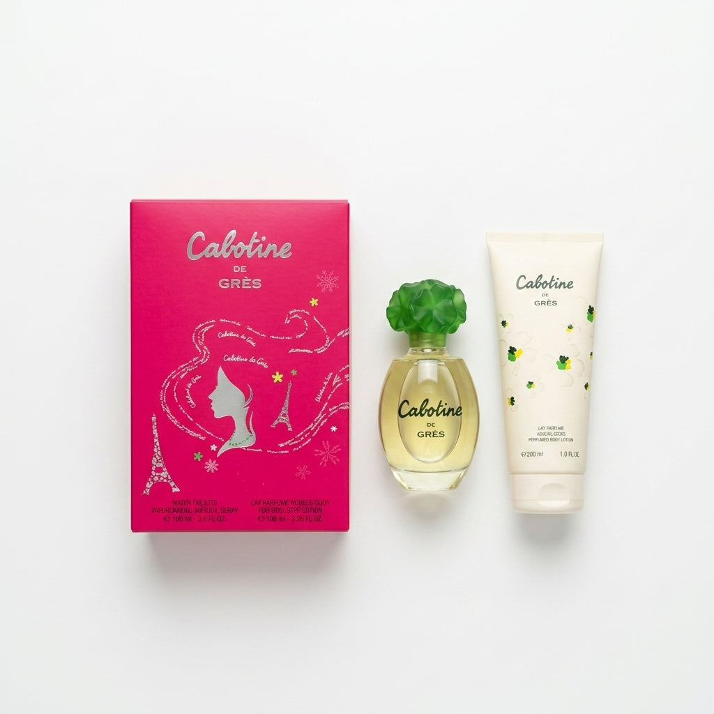 Fragrance Gift Set — Flat Lay - Front | Generated by Modelize