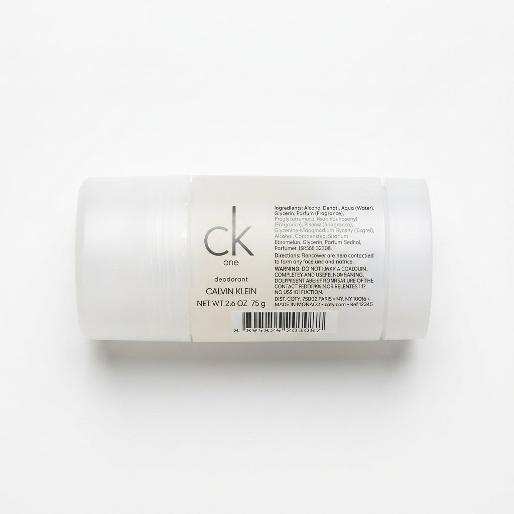 Deodorant Stick — Flat Lay - Back | Generated by Modelize
