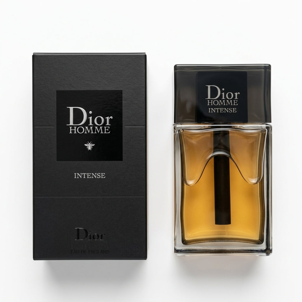 Luxury fragrance bottle and box — Flat Lay - Back | Generated by Modelize