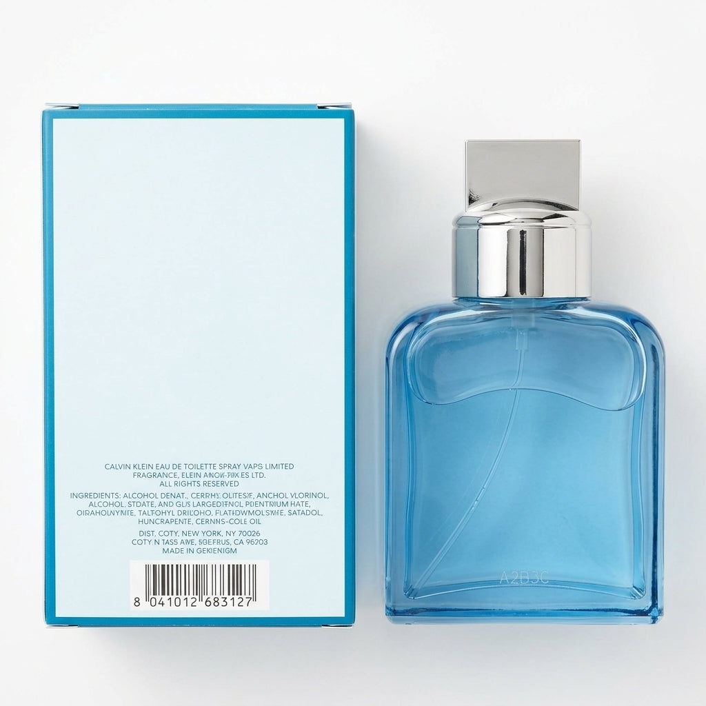Men's Fragrance — Flat Lay - Back | Generated by Modelize
