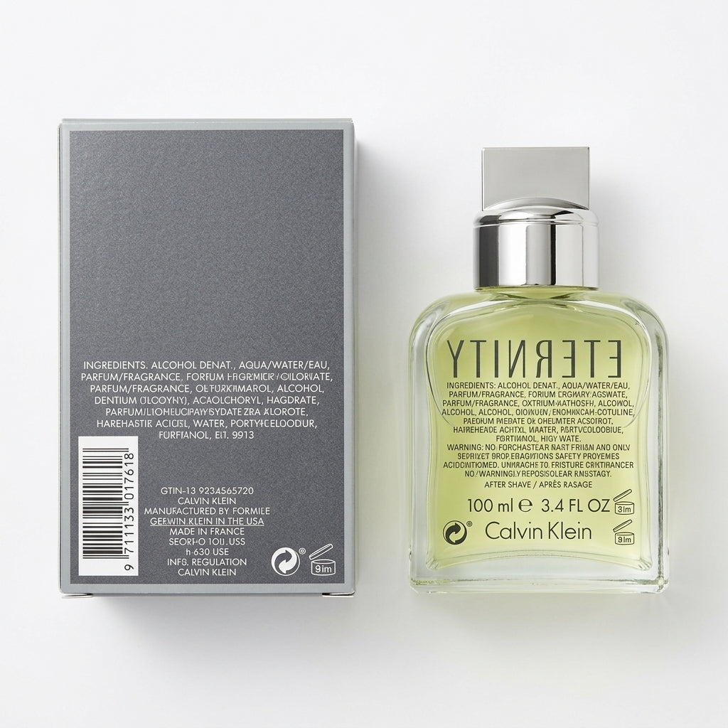 After Shave Fragrance — Flat Lay - Back | Generated by Modelize