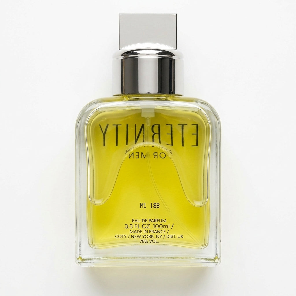 Fragrance Bottle — Flat Lay - Back | Generated by Modelize