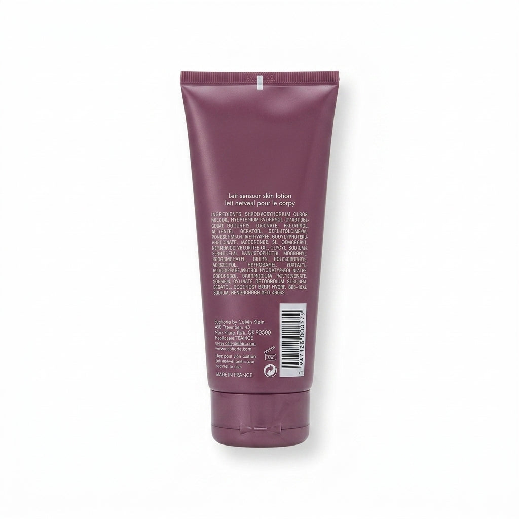 Squeeze tube body lotion — Flat Lay - Back | Generated by Modelize