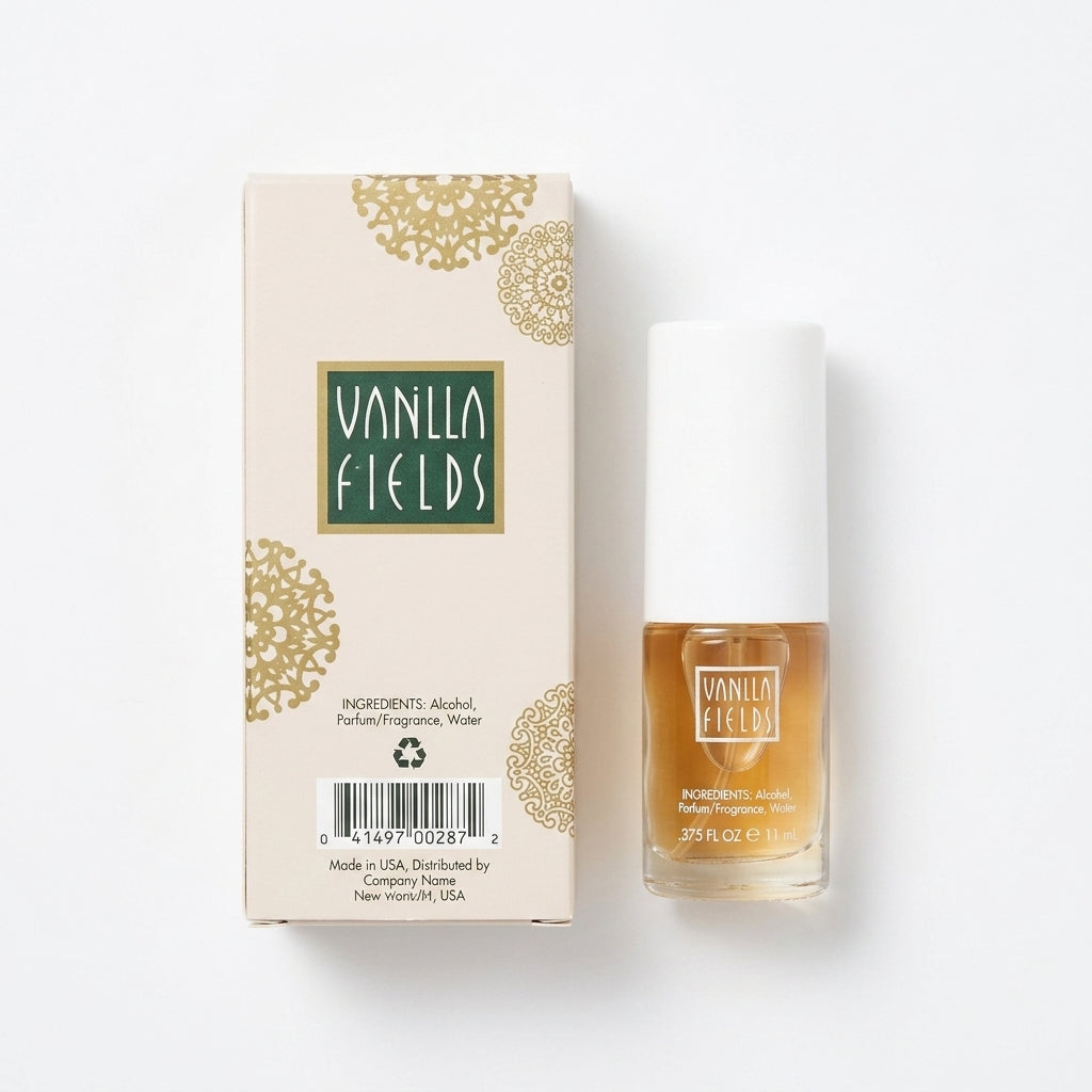 Cologne Spray and Packaging — Flat Lay - Back | Generated by Modelize